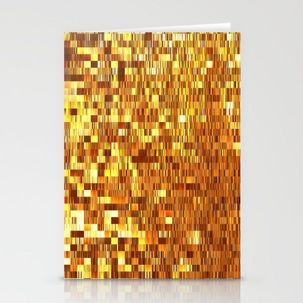 Golden Shapes Stationery Cards