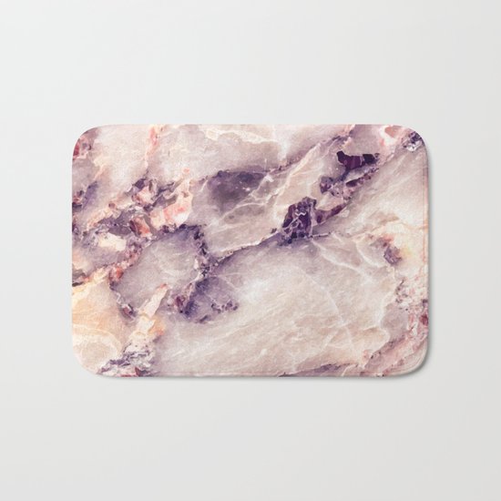Pink marble texture effect Bath Mat