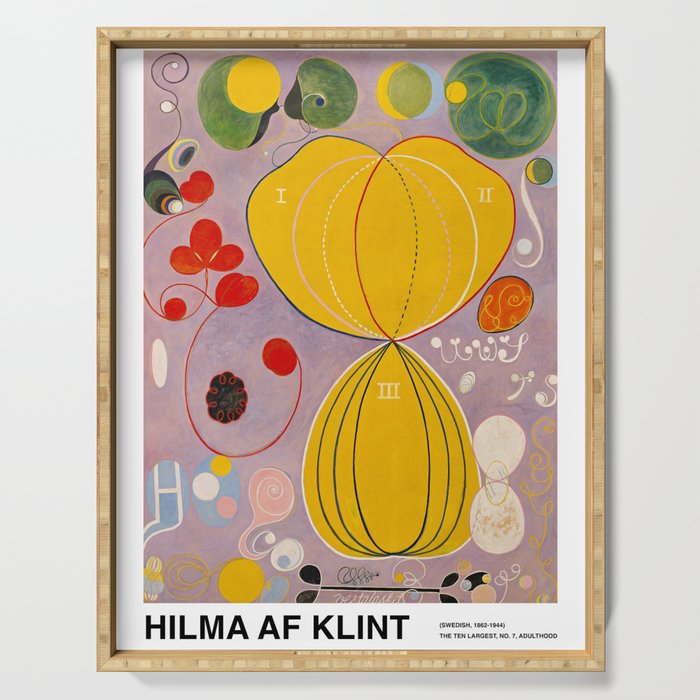The Ten Largest No. 7 Adulthood |  Hilma Af Klint Serving Tray
