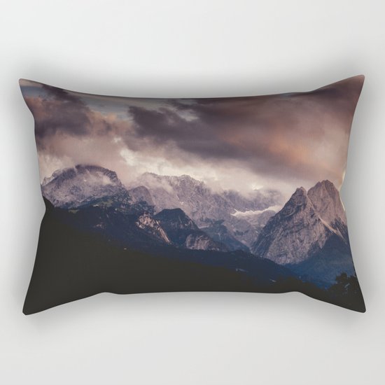 Cross Mountains #sunset Rectangular Pillow
