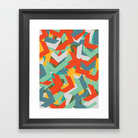 Chevron Framed Art Print