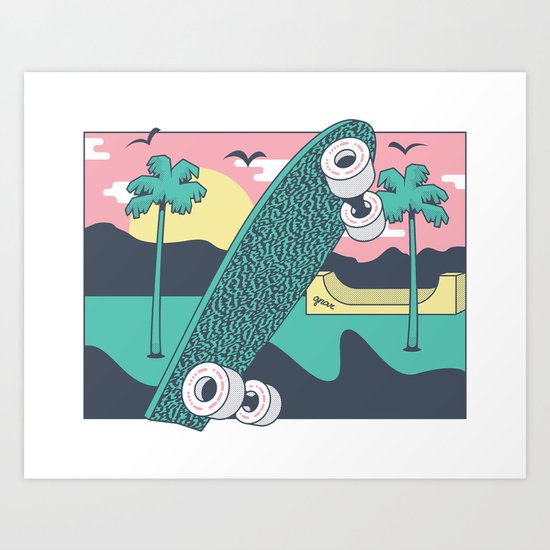 Skate or DIY Art Print