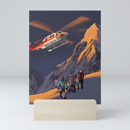 Sunrise Heli Ski Mini Art Print
