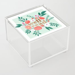 Well Read | Illustrated Florals & Hand Lettering | Quirky Pinks & Greens | Acrylic Box