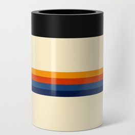 Retro Stripes Summer of Love Can Cooler