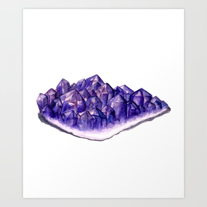 Amethyst watercolor 2025