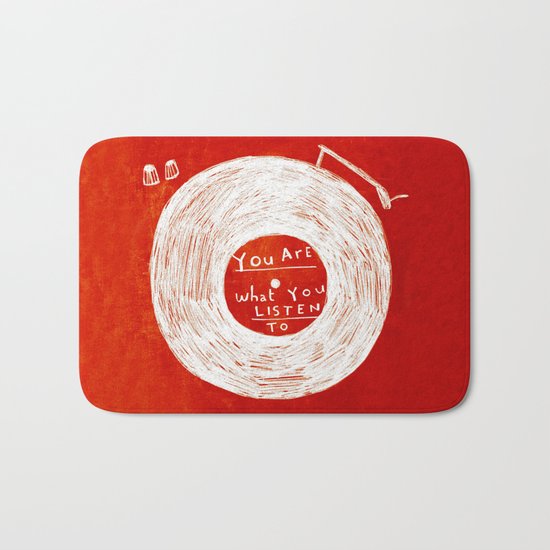 you are what you listen to, RED Bath Mat