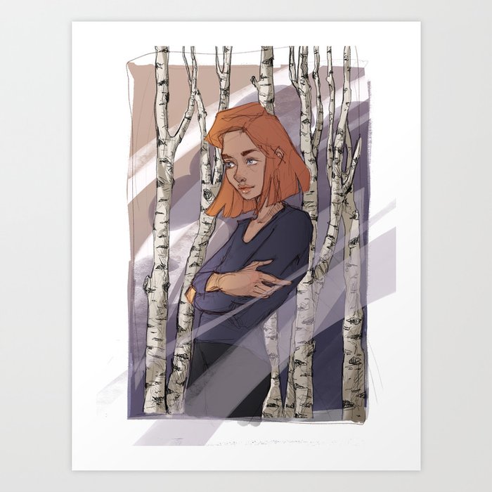 Autumn forest Art Print