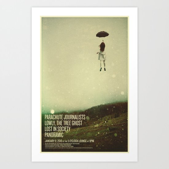 Parachute Journalists - Umbrella Girl Art Print