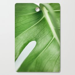 Monstera leaf | Monstera on white | Plant art print | Botanical art print | Minimal Cutting Board