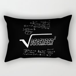 Math December Birthday Quote Rectangular Pillow