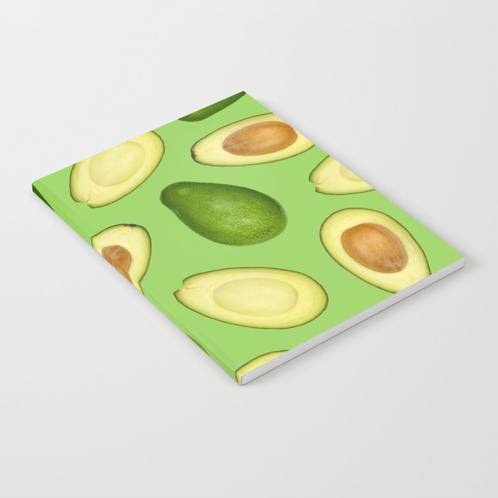 Pattern of green avocado Notebook