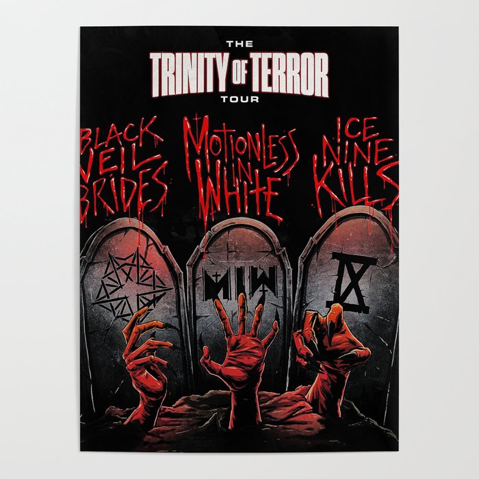 ice nine kills trinity of terror tour 2022 Poster by ip693 Society6