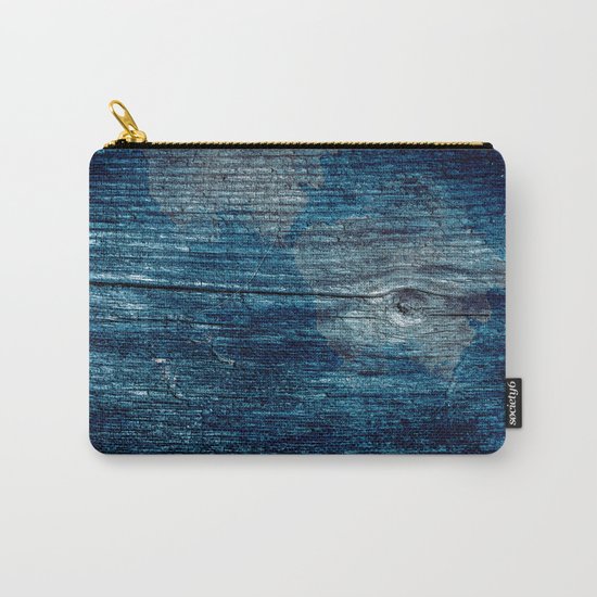 Old painted wood . Carry-All Pouch
