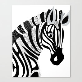 Zebra art  Canvas Print