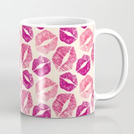 Pattern Lips in Pink Lipstick Mug