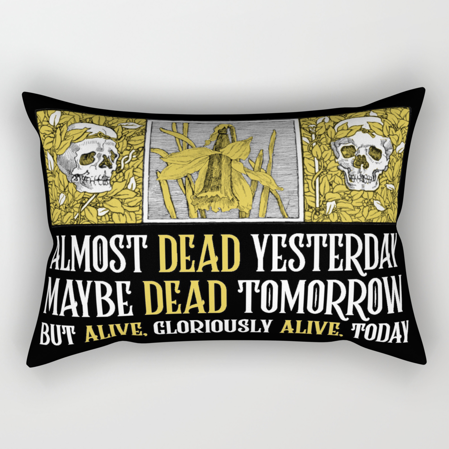 Wheel Of Time Mat Cauthon Quote Robert Jordan Almost Dead Yesterday Rectangular Pillow By Rgbandit Society6