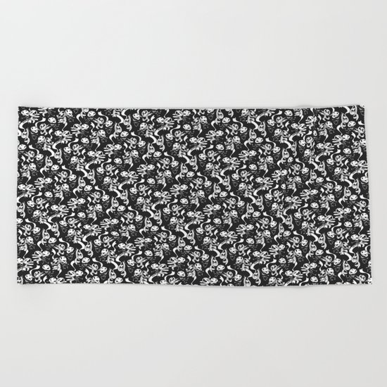 Mummy & Skeleton Beach Towel