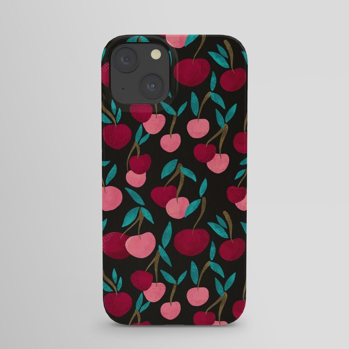 Cherry Collection – Charcoal iPhone Case
