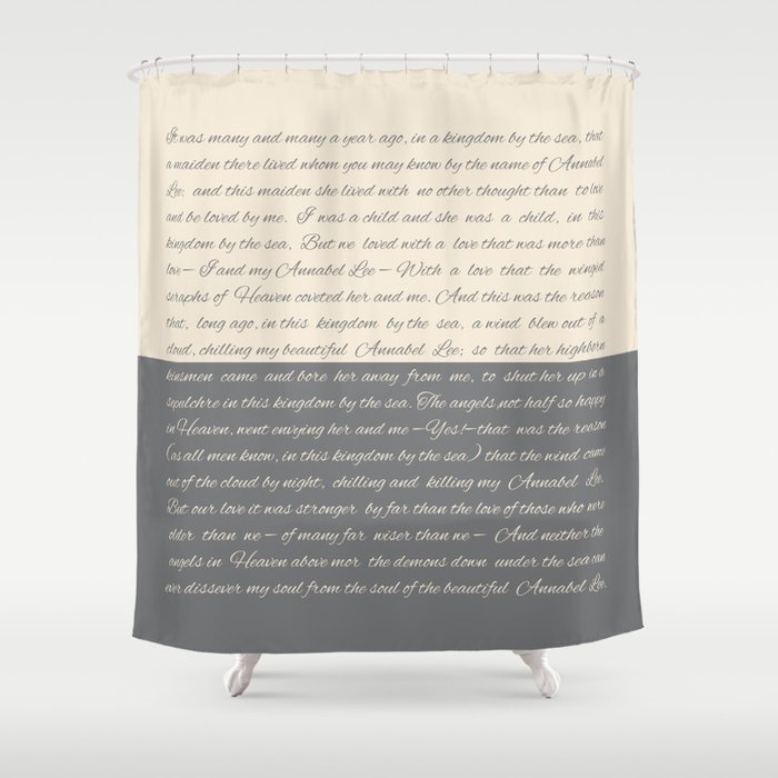 ANNABEL LEE (Allan Poe) Shower Curtain