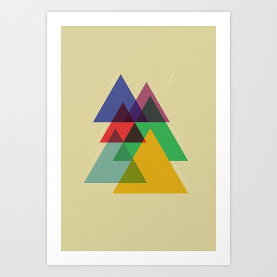 Triangles Art Print