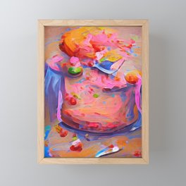 Cathy's Other Crumbling Cake Framed Mini Art Print