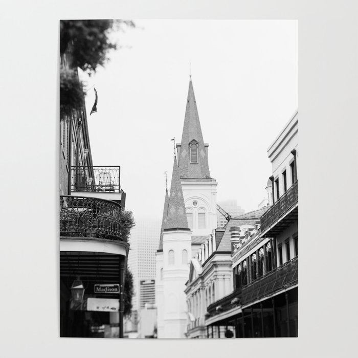 French Quarter Foggy Morning - New Orleans Poster