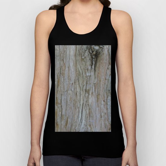 TEXTURES -- Dawn Redwood Bark Unisex Tank Top