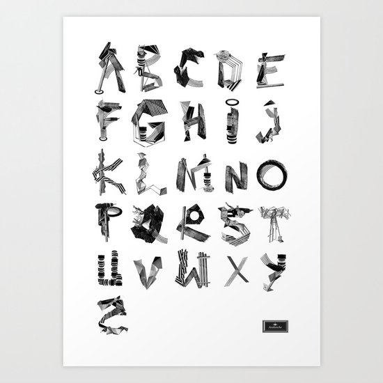 Avalanche ABC Art Print
