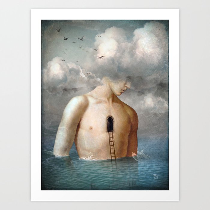 Discover the motif THE DOOR TO THE CLOUDS by Christian Schloe as a print at TOPPOSTER