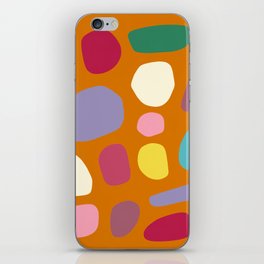 Geometric minimal color stone composition 10 iPhone Skin