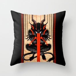 Krampus Throw Pillow