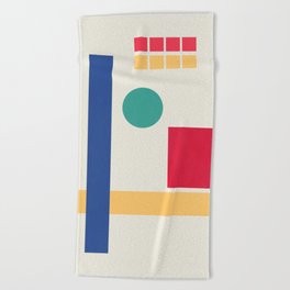 Geometric Abstract Not Balance At All Beach Towel