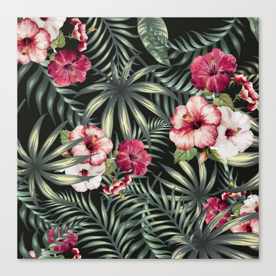 Tropical leave pattern 11.1 Canvas Print