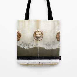 Three Lions Fountain Tote Bag