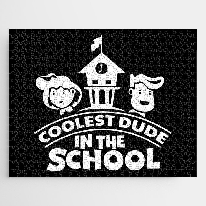 Coolest Dude In The School Cute Funny Kids Jigsaw Puzzle