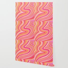 Sunshine Melt – Pink & Peach Palette Wallpaper
