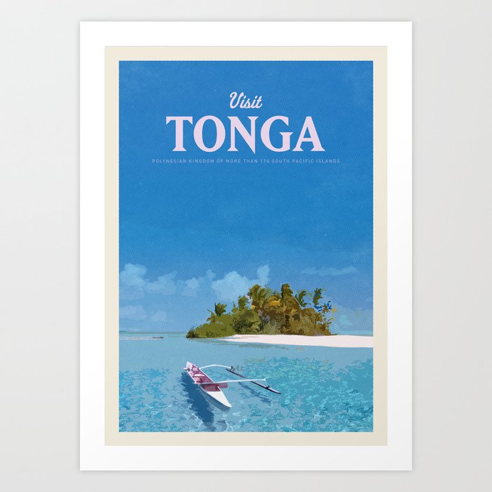 Visit Tonga Art Print