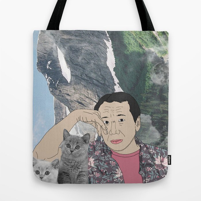 Amor literario: Haruki Murakami Tote Bag by emedementa