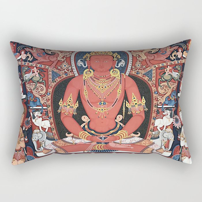 Amitabha Buddha Tibetan Buddhist Thangka Rectangular Pillow