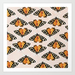 Just Butterflies in Orange Art Print