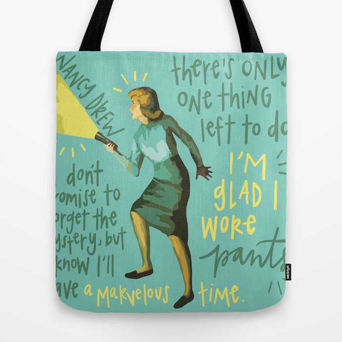 Nancy drew top tote bag