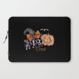 Boo Crew funny Halloween Spider Ghost Laptop Sleeve