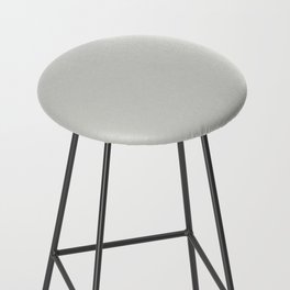 Pale Gray Grey Solid Color Pairs PPG Afraid Of The Dark PPG0994-1 - All One Single Shade Hue Colour Bar Stool