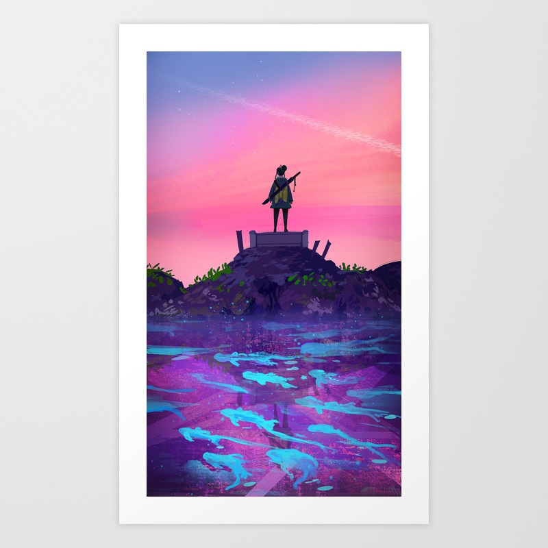 Pink Skies Art Print By Jessmeixing Society6 Pink Skies Art Print By Jessmeixing Society6