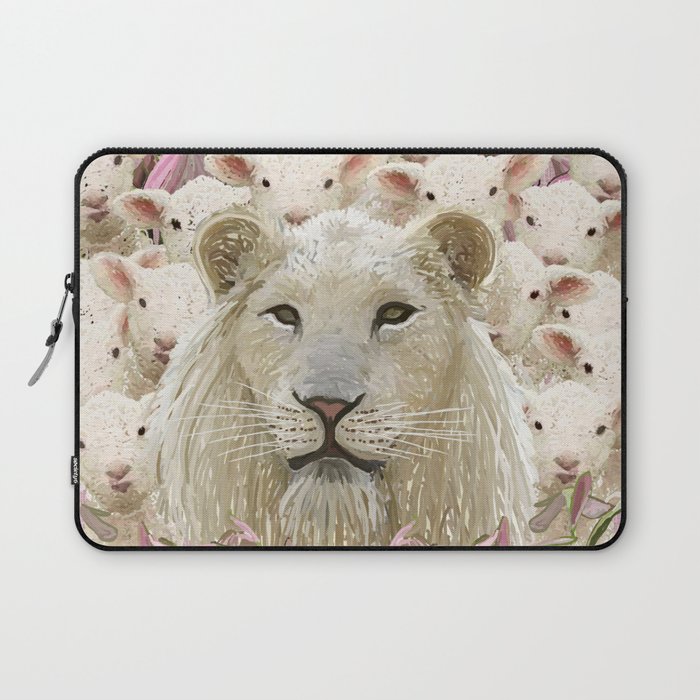 Lambs led by a lion Laptop Sleeve