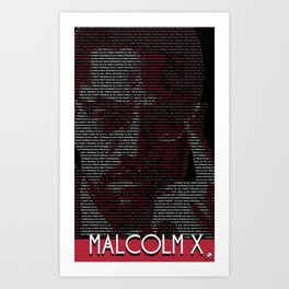Malcolm x Art Print
