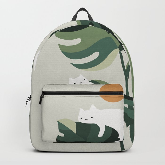 Cat and Plant 11 Backpack