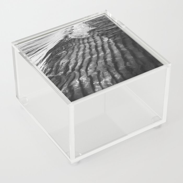Sand Ripples and Waves | Beach | Landscape Photography Acrylic Box