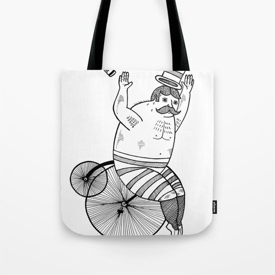 On wild and adventurous Penny-Farthling riders Tote Bag